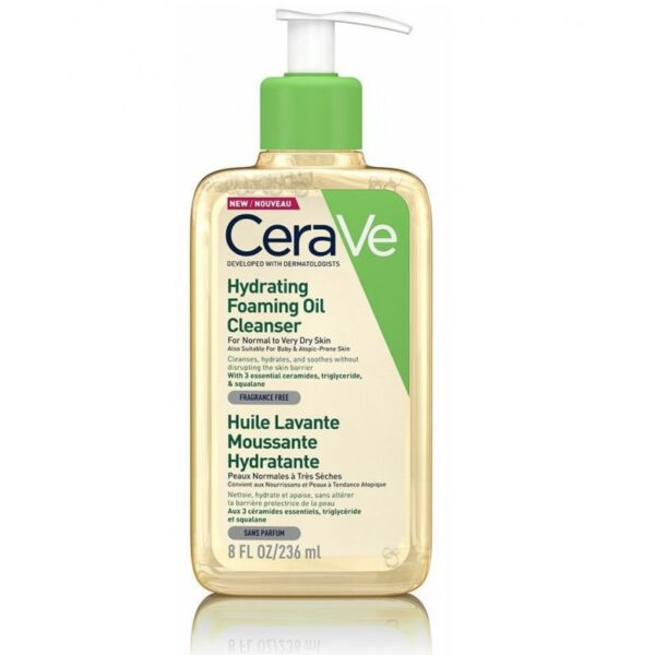CERAVE Huile Moussante Hydratante Peaux Normales à Très Sèches 236ml