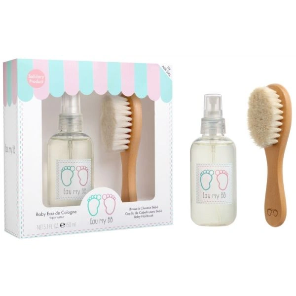 Coffret eau de cologne 150 ml + brosse bois Eau My BB