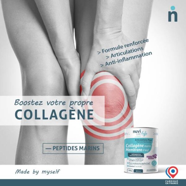 NUVILINE Collagène Marin Articulations Plus – Formule Renforcée 280g