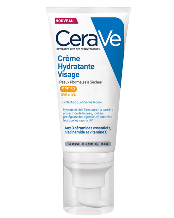 CERAVE Crème Hydratante Visage SPF50 52ml