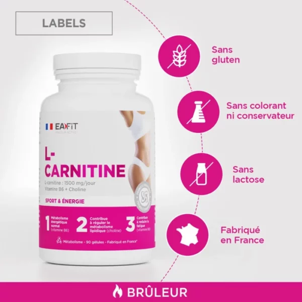 EAFIT L-CARNITINE 1500 mg – 90 gélules