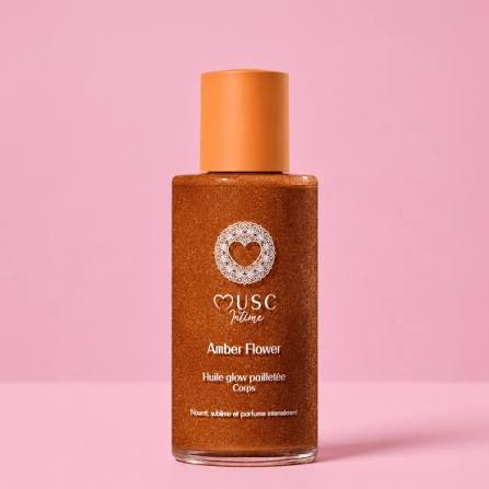 MUSC INTIME Huile Glow Pailletée Corps Amber Flower 100 ml