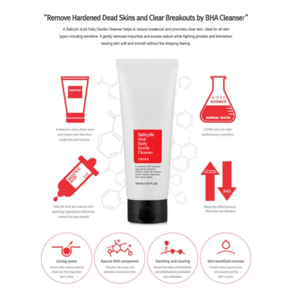 COSRX Nettoyant Doux à l’Acide Salicylique 150ml