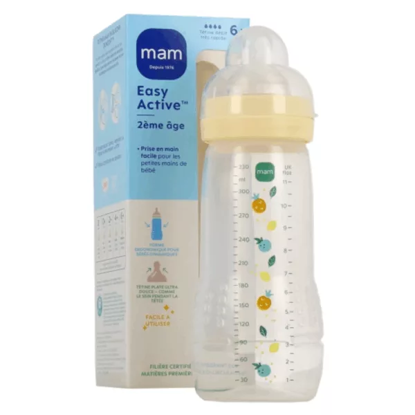 MAM Biberon Easy Activ 6m+ 330ml Pearl