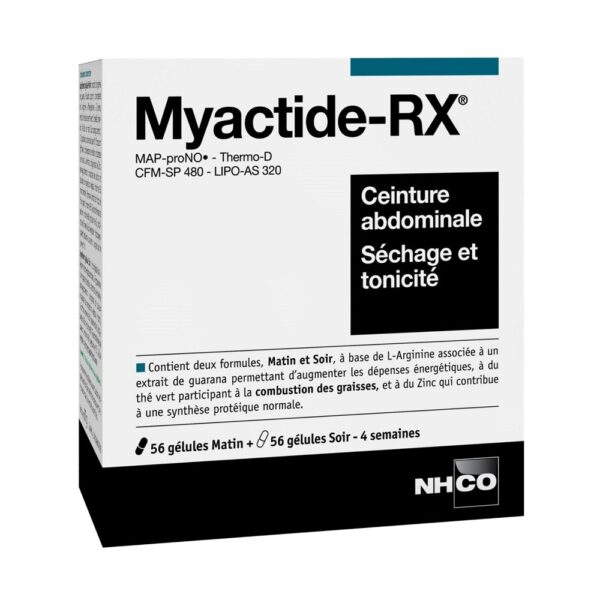 NHCO Myactide-RX Ceinture abdominale – Séchage et Tonicité – 112 gélules