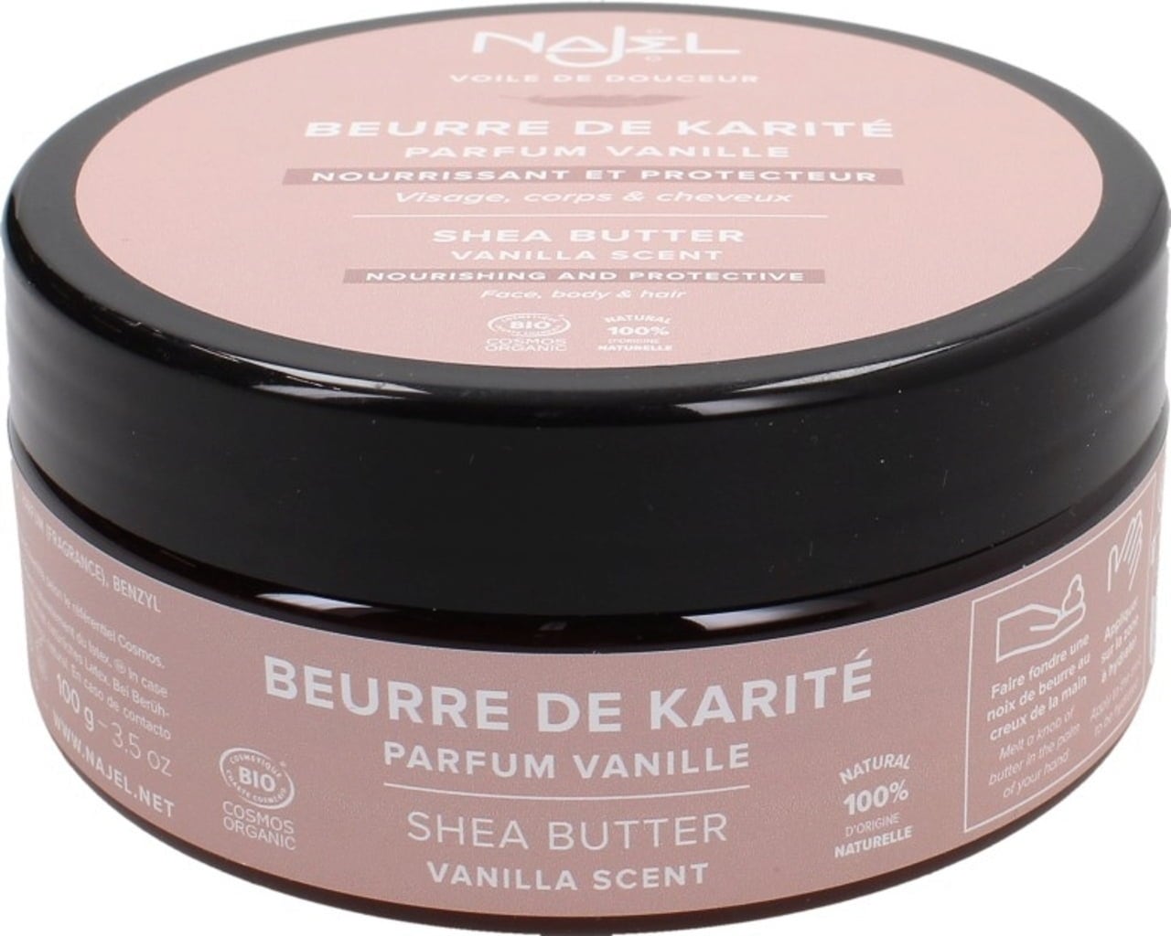 NAJEL Beurre de Karité Parfum Vanille 100g