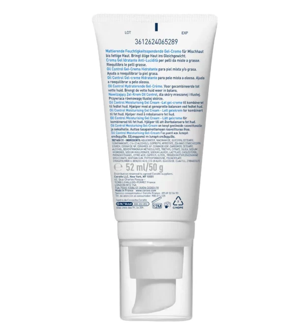 CERAVE Gel-Crème Hydratant Oil Control 52ml