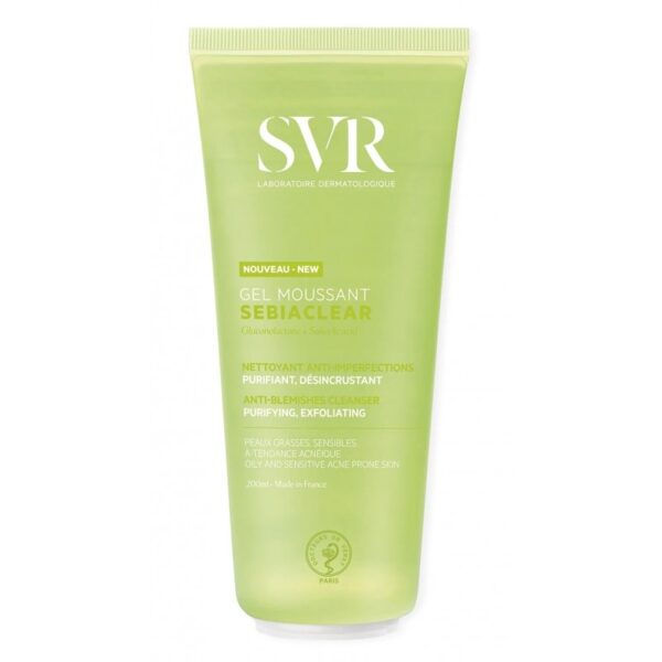 SVR SEBIACLEAR Gel Moussant Nettoyant Sans Savon 200ml